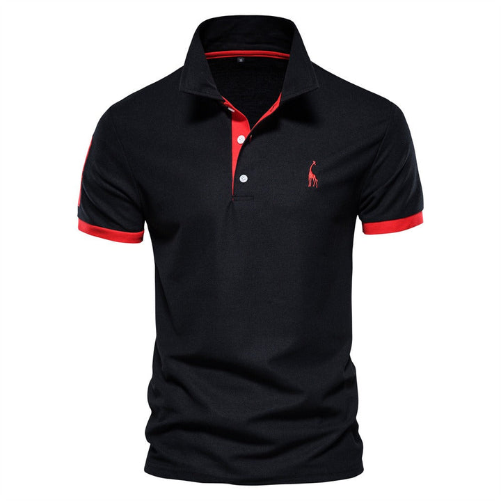 Franklin men's classic polo with contrast collar. High-quality menswear for casual & smart summer fashion.