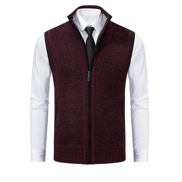 Stylish men's suit vest, slim fit, great for layered fashion, adding sophistication to any formal or smart casual look.