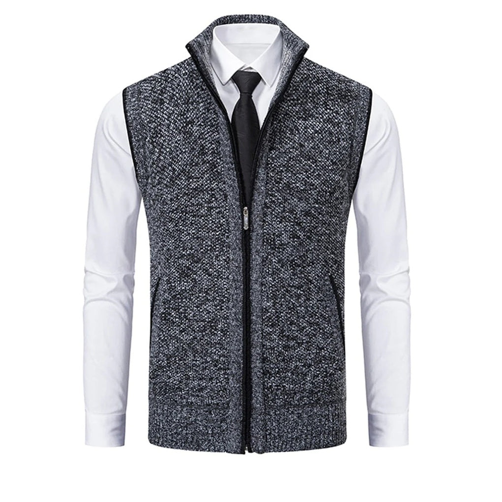 Men's classic slim-fit suit vest. Essential formal wear piece for business, weddings, and polished smart casual menswear.