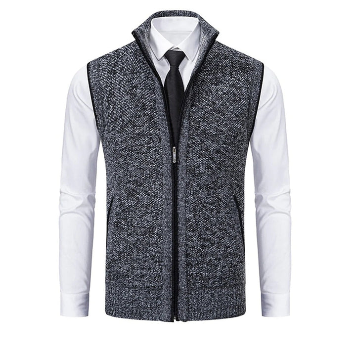 Men's classic slim-fit suit vest. Essential formal wear piece for business, weddings, and polished smart casual menswear.