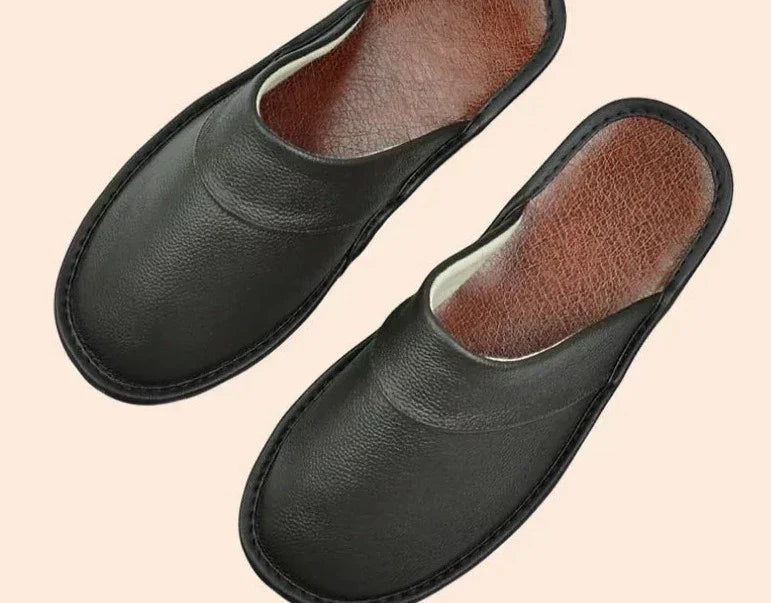 Men's classic slip-on house slippers for ultimate comfort & casual indoor/outdoor wear.