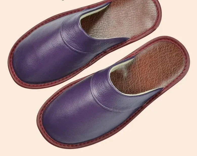 Soft men's slip-on house slippers, providing warmth & comfort for home and casual wear.