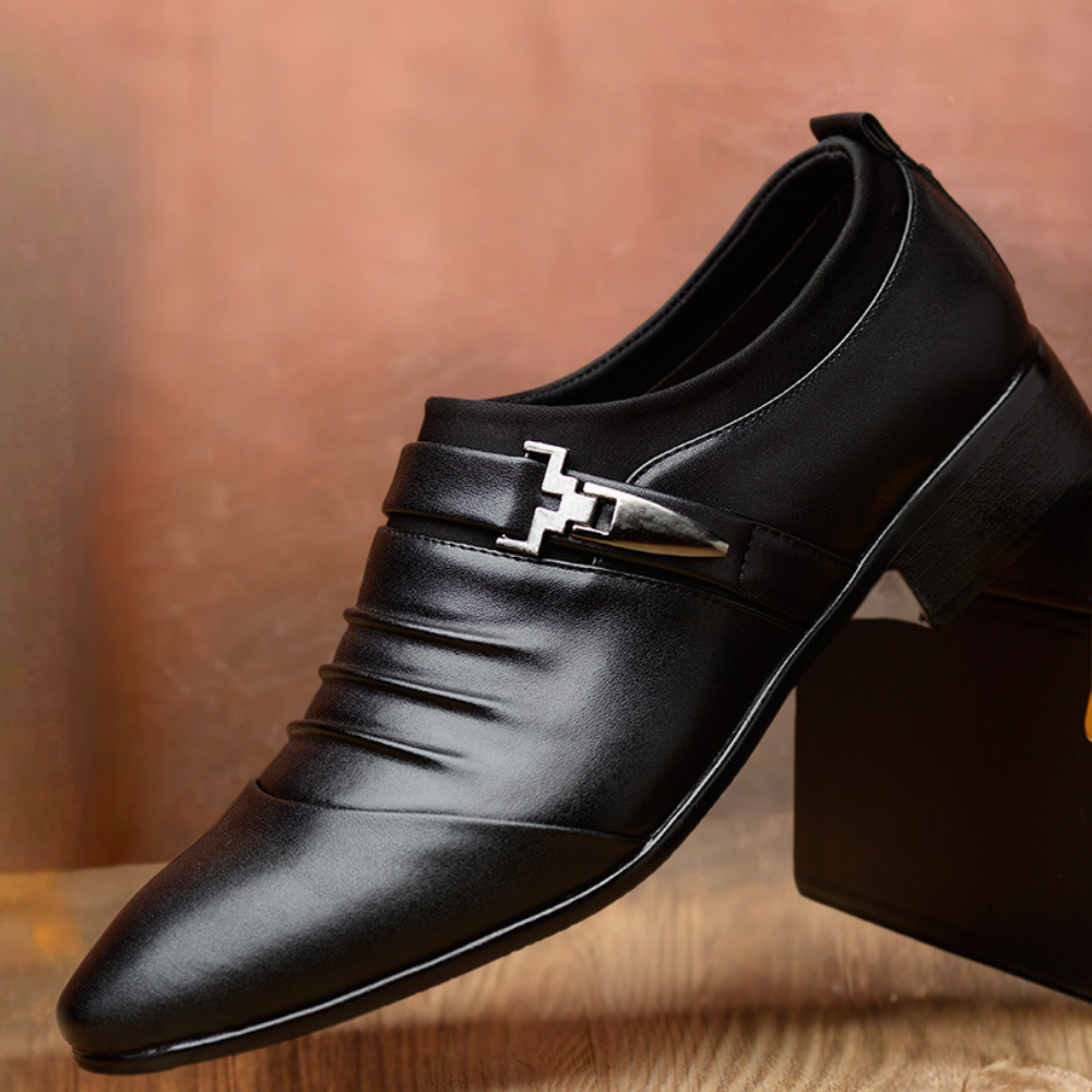 Elegant white men's classic slip-on loafers for weddings & special occasions. Stylish formal footwear.
