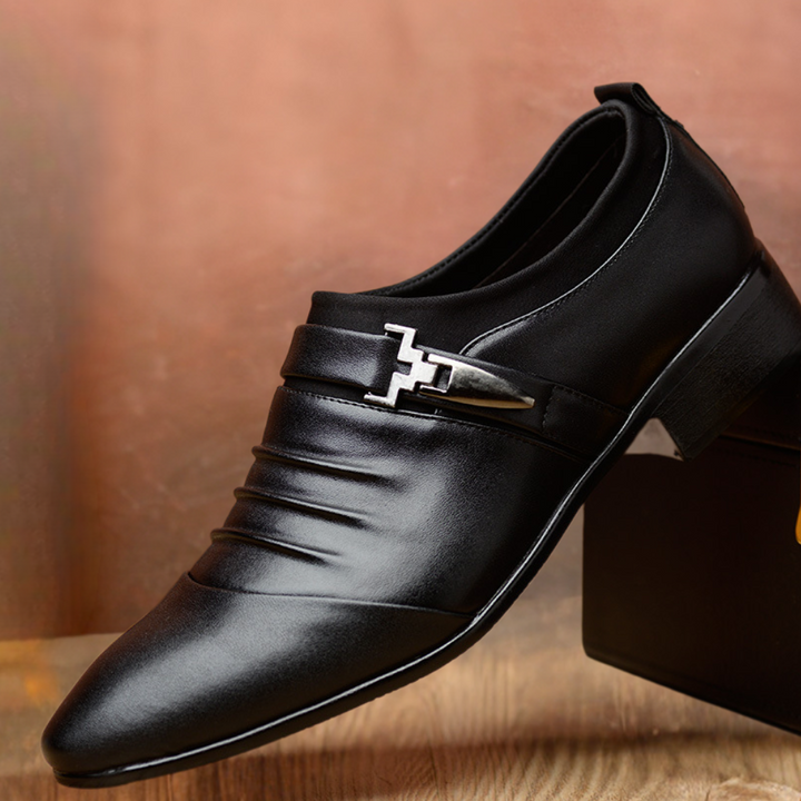 Elegant white men's classic slip-on loafers for weddings & special occasions. Stylish formal footwear.