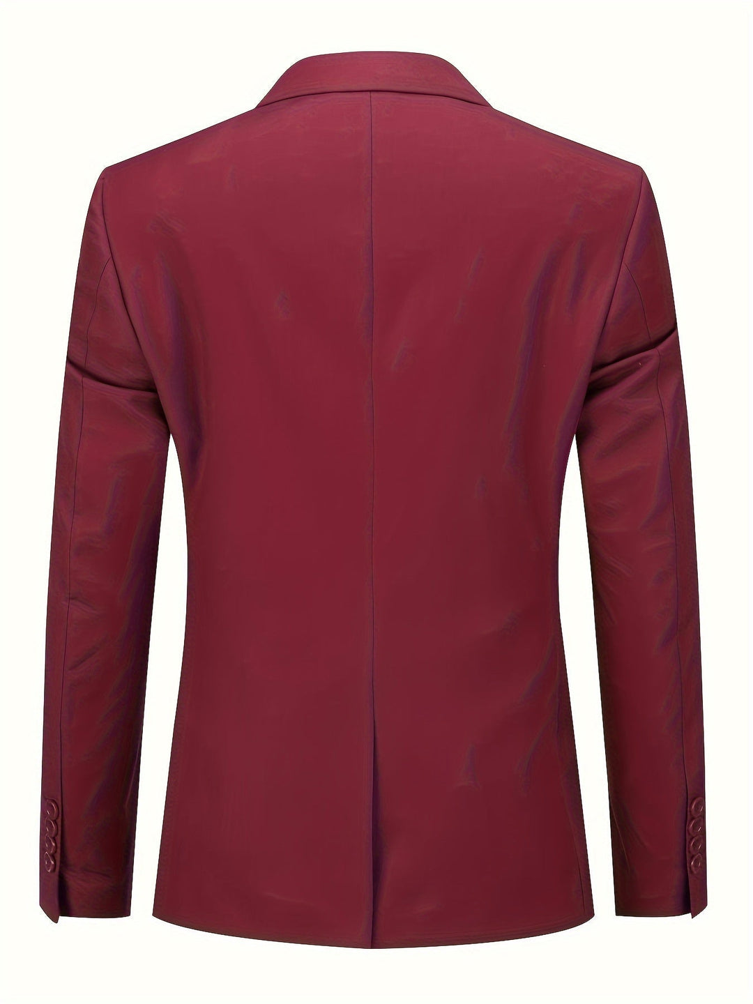 High-quality men's classic solid blazer, a durable formal jacket for long-lasting business wear.