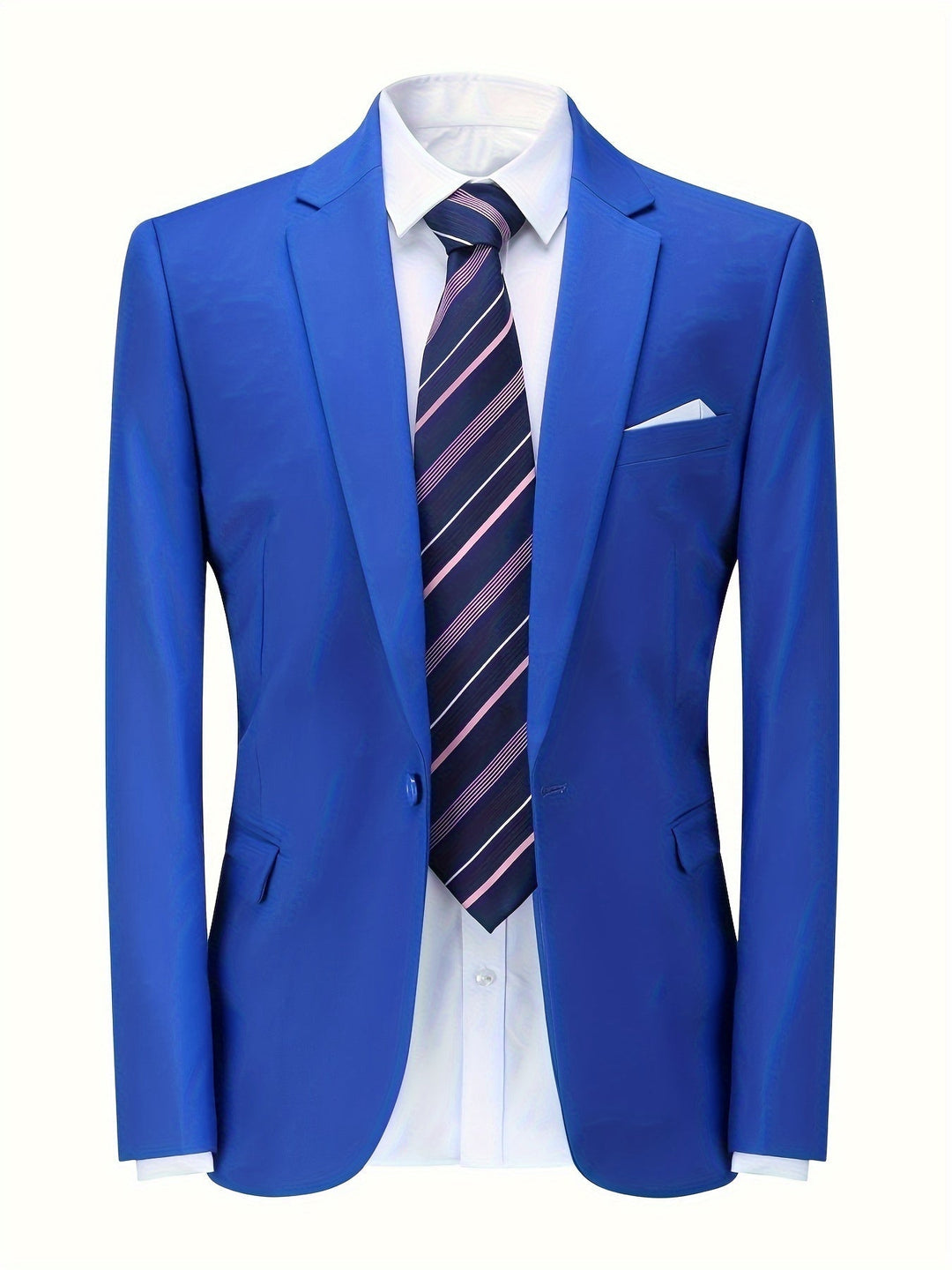 Sharp men's classic solid blazer, perfect for business meetings, formal events, and office fashion.