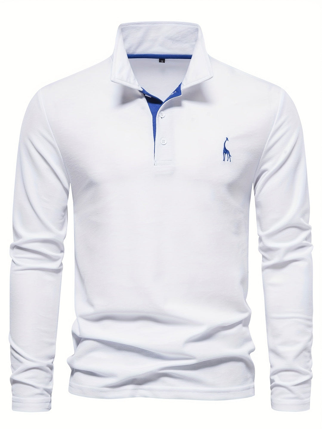 Stylish men's long sleeve polo, combining comfort with smart casual appeal for men.
