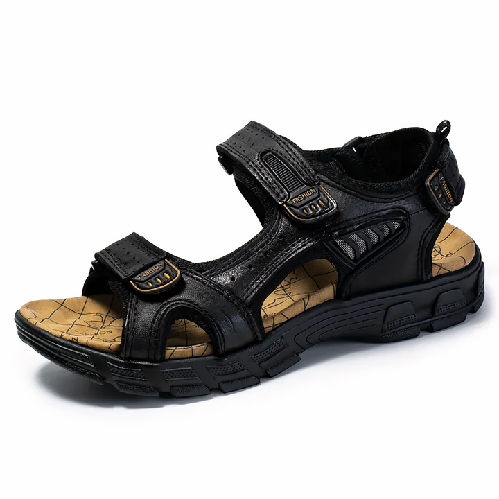 Men's Comfortable Orthopedic Arch Support Sandals for foot pain relief. Shock absorbing, ideal for casual summer wear.