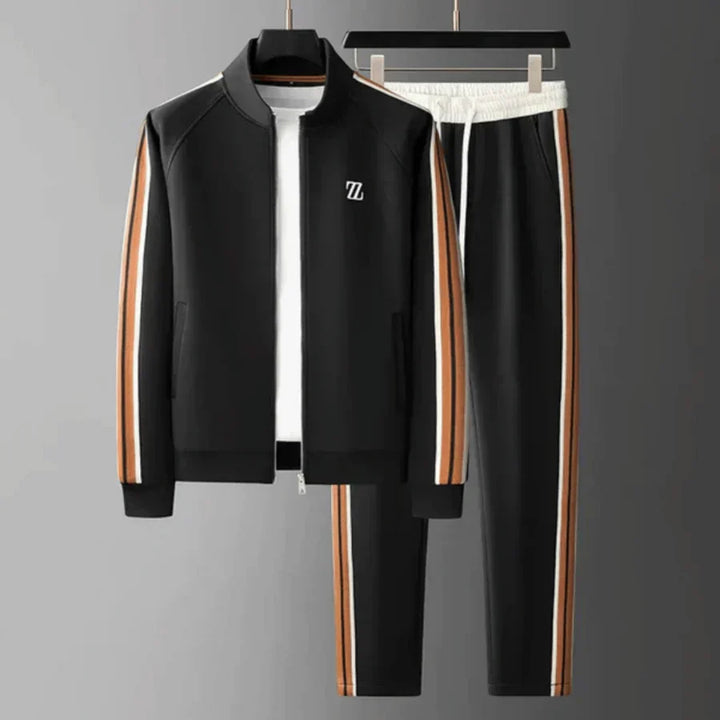 Soft, comfortable men's matching tracksuit set. Relaxed fit casual wear, great for everyday activities, athletic or loungewear.