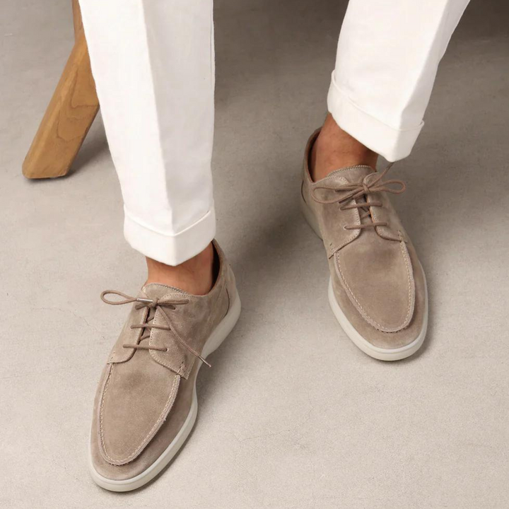 Men's Diederik luxury leather lace-up loafers, perfect for sophisticated formal and smart casual wear.