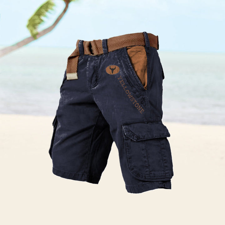 Men's comfortable cargo shorts for everyday, featuring practical multi-pockets.