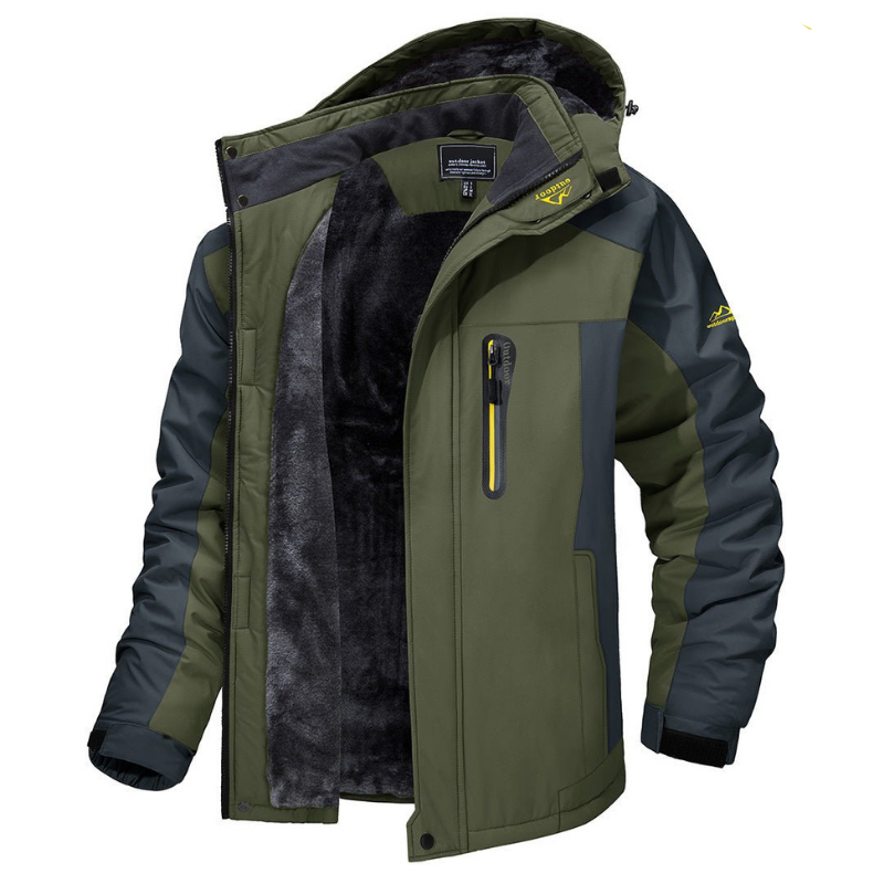 Men's Everest insulated winter jacket for extreme cold, ideal for skiing & outdoor adventures.