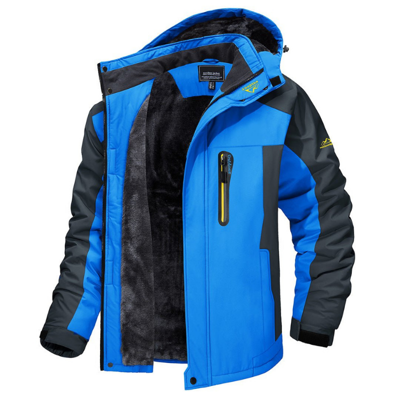 High-performance men's Everest snow jacket, insulated & water-resistant for extreme cold protection.