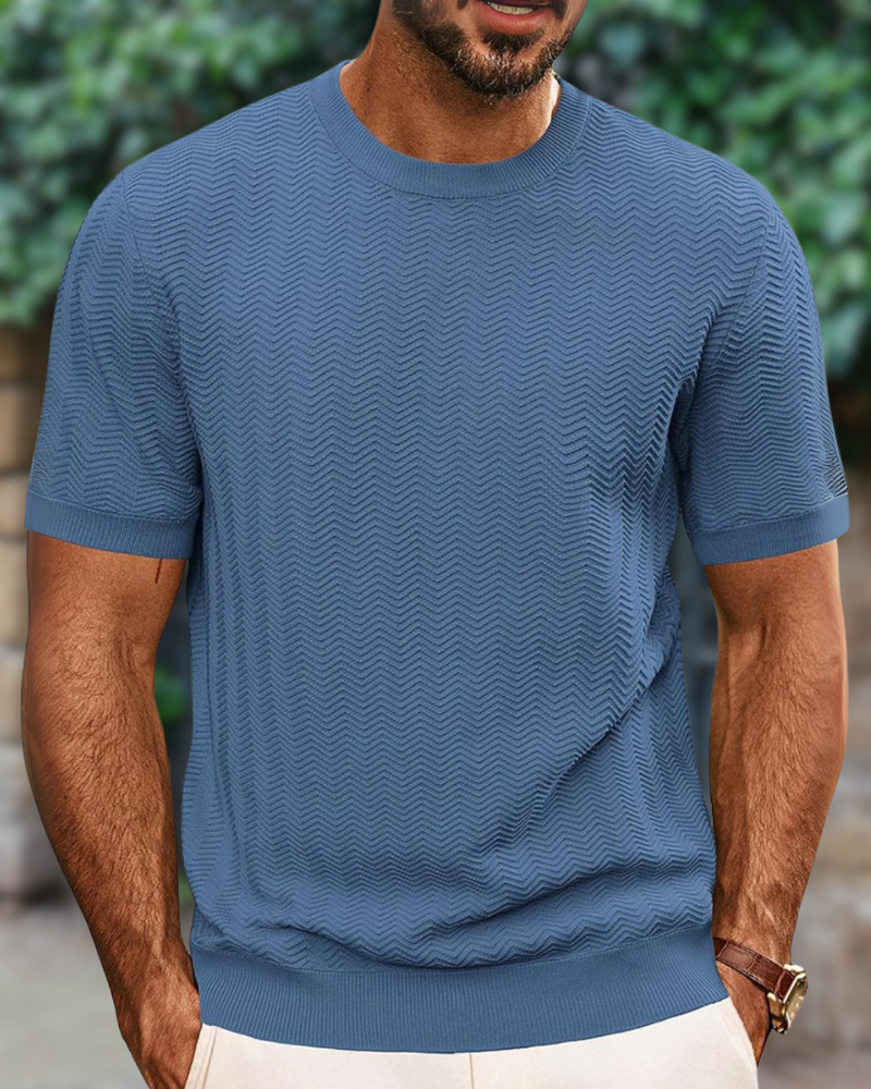 Comfortable men's round neck t-shirt. Soft stretch top designed for everyday wear & a great fit.