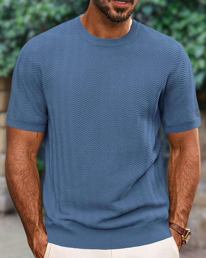 Comfortable men's round neck t-shirt. Soft stretch top designed for everyday wear & a great fit.
