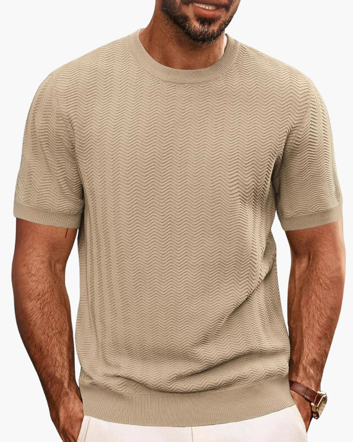 Men's Everyday Comfort Round Neck T-Shirt. A versatile basic stretch top for ultimate daily comfort.