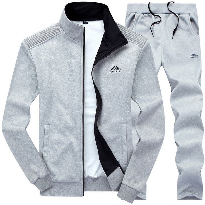 Men's Finn tracksuit, a modern style athletic set in dark grey, offering supreme comfort for everyday wear.