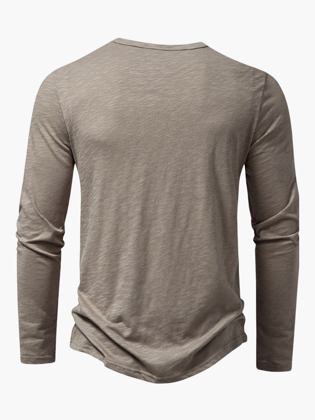 Men's comfortable Henley long sleeve t-shirt. Perfect for a casual, stylish, relaxed everyday look for men's fashion.
