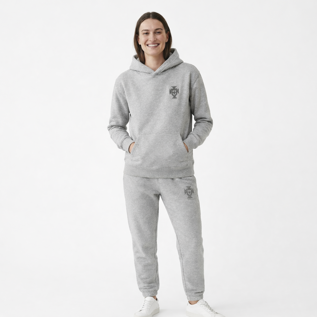 Men's fall apparel: full body hooded tracksuit, a cozy and comfortable option for home wear & sleep.