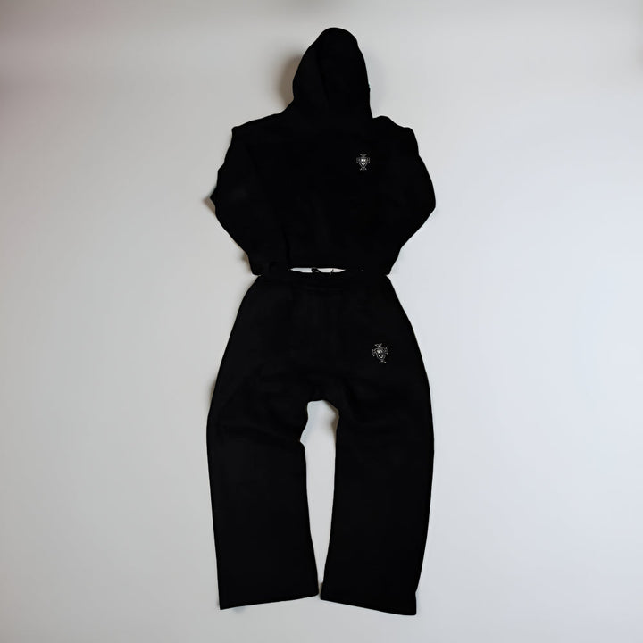 Cozy men's hooded full body sleepwear tracksuit, ideal for cold winter nights. Comfortable loungewear.