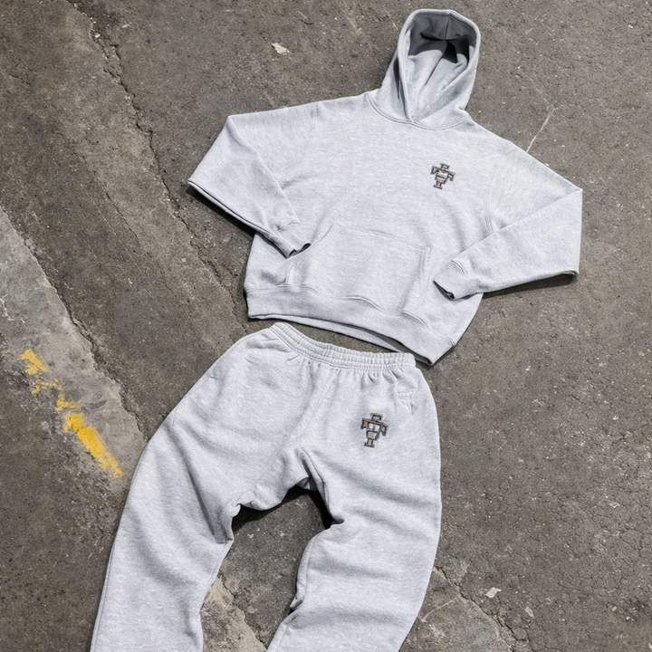 Soft fleece men's full body hooded tracksuit, perfect for cozy wear and ultimate relaxation indoors.