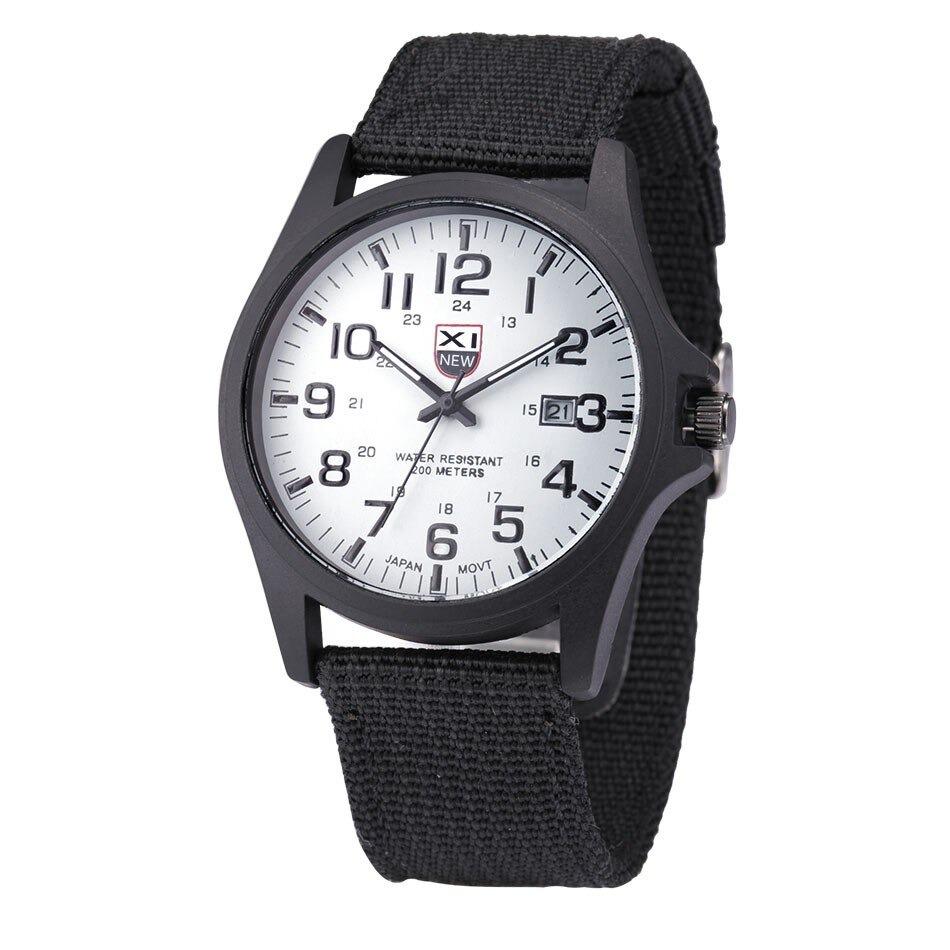 Men's waterproof tactical watch, illuminated for sports, adventure, and daily use.