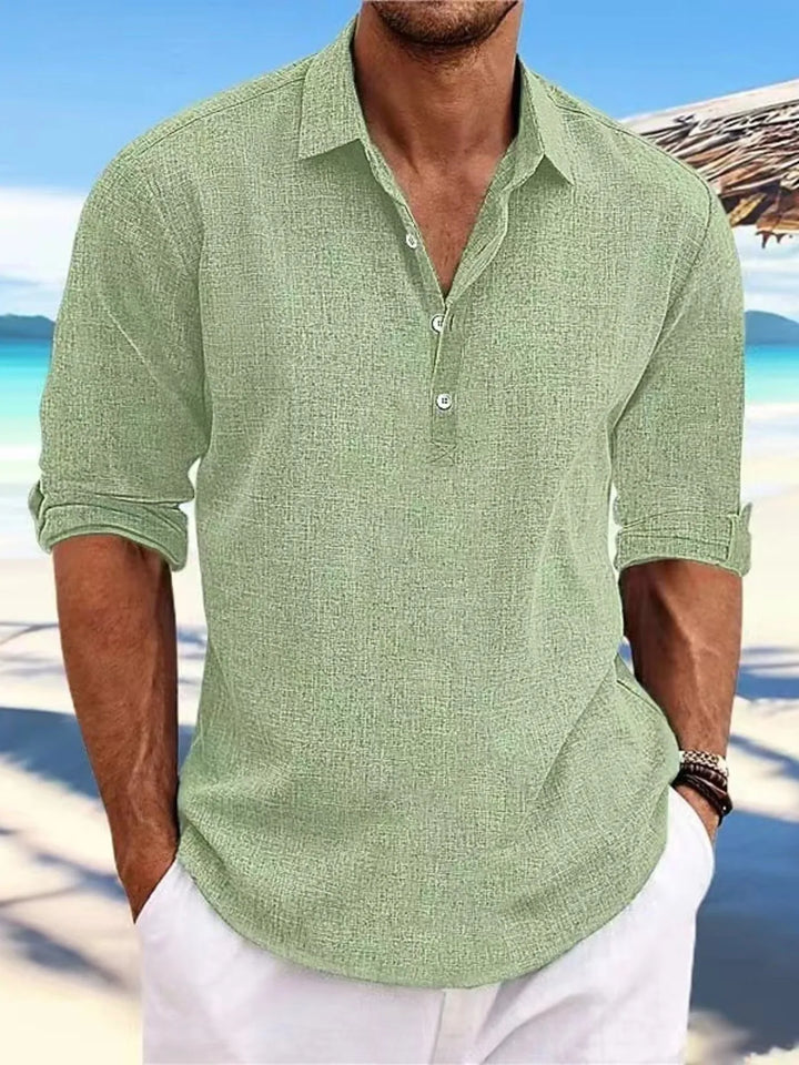 Comfortable men's lightweight short sleeve polo for warm weather. Ideal summer shirt for casual and resort wear.