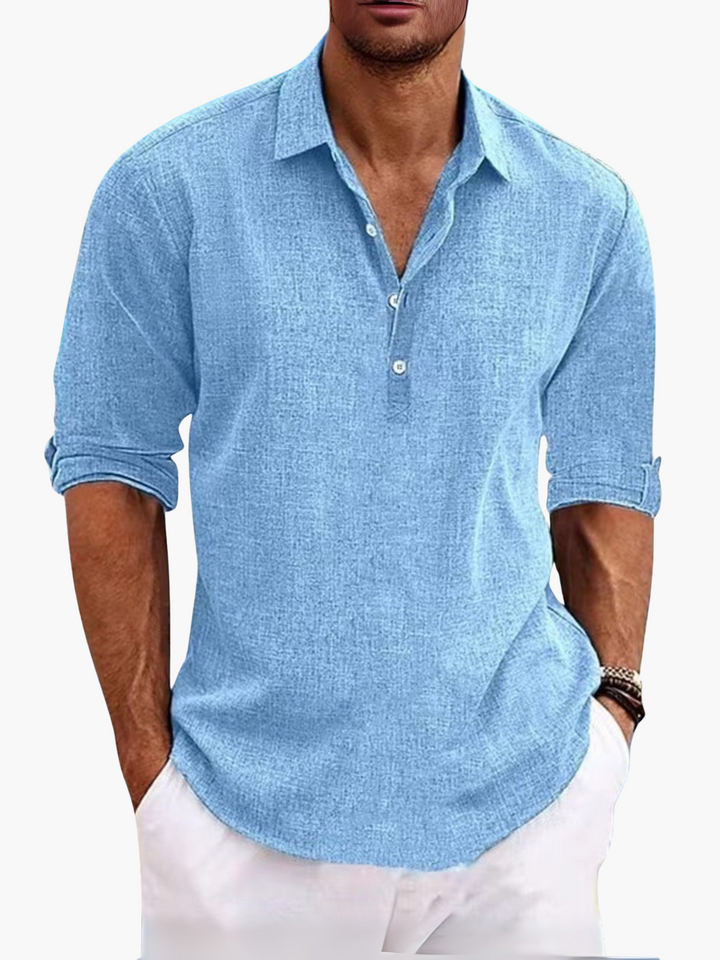 Relaxed fit men's lightweight short sleeve polo shirt. Ideal summer shirt for warm weather, resort, and vacation.