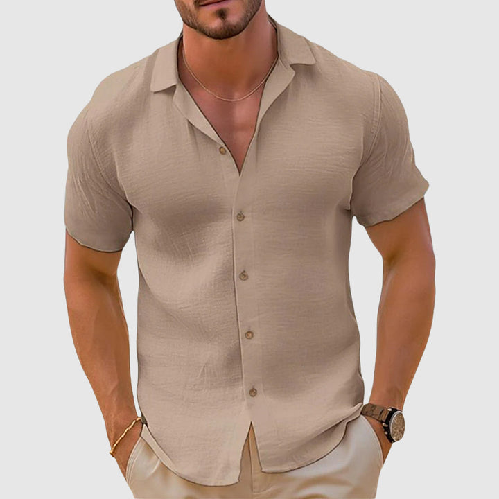 Men's comfortable polo shirt, a stylish casual top from the luxe loungewear collection for ultimate summer comfort.