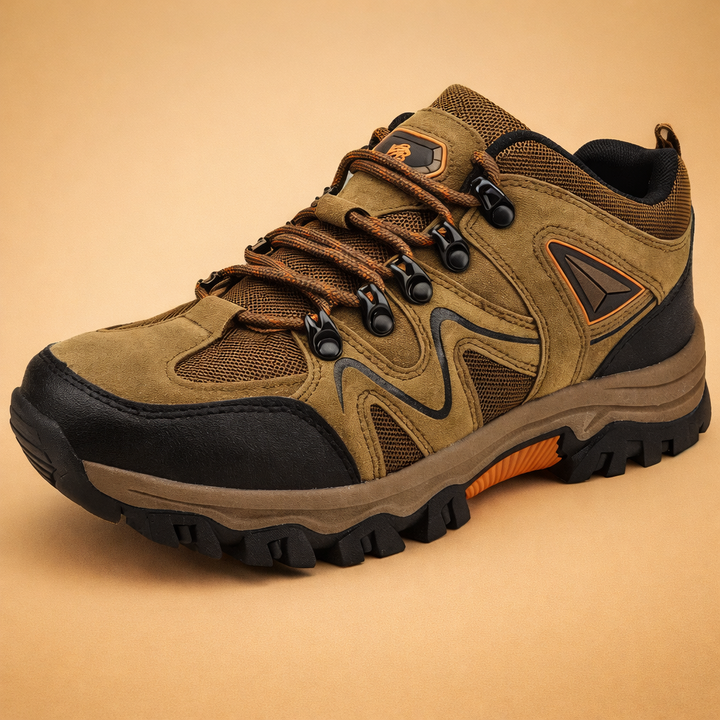 Durable men's walking shoes, orthopedic design with strong arch support & cushioning for long-lasting comfort.