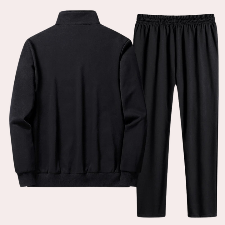 Owen Men's Two-Piece Sportswear Set. Stylish activewear tracksuit, ideal for gym, jogging, or everyday comfort.