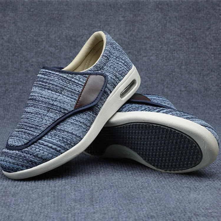 Ultimate comfort men's wide shoes, breathable mesh, plus size, diabetic friendly, adjustable for swollen feet.