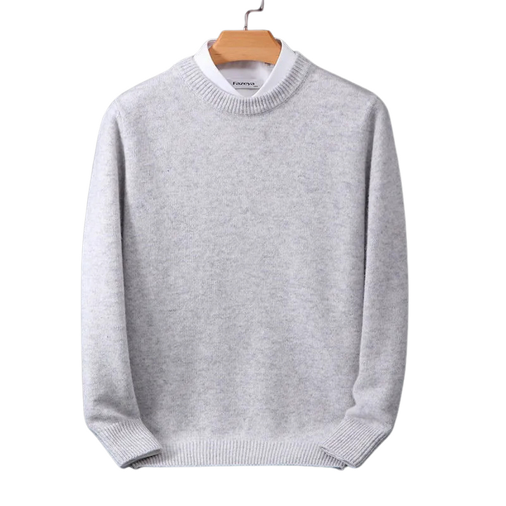 Men's premium round neck pullover sweater, ideal for casual autumn & winter wear. Comfortable knitwear.