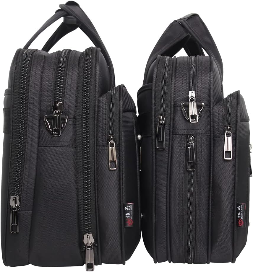 Durable men's canvas laptop tote bag, perfect for business professionals. Spacious interior for work essentials.