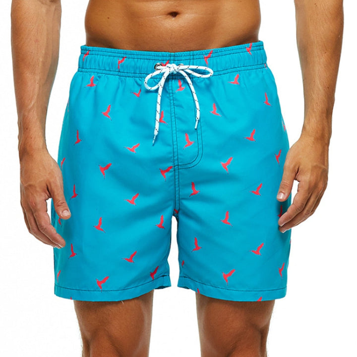 Performance quick-dry swim shorts for men, versatile for athletic or casual summer wear.