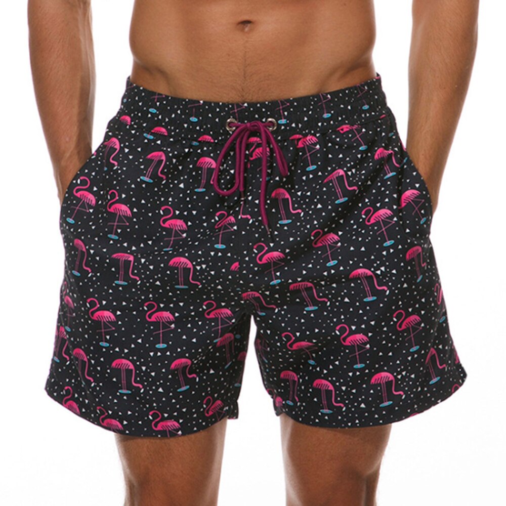 Durable men's quick-dry swimming shorts, great for beach, surfing, or summer sports.