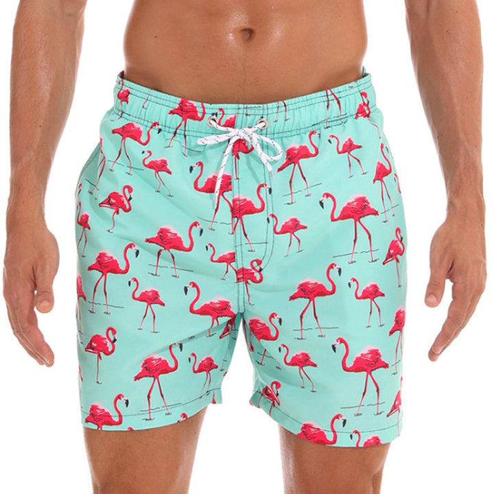 Lightweight men's quick-dry swim shorts, essential summer beachwear for vacation.