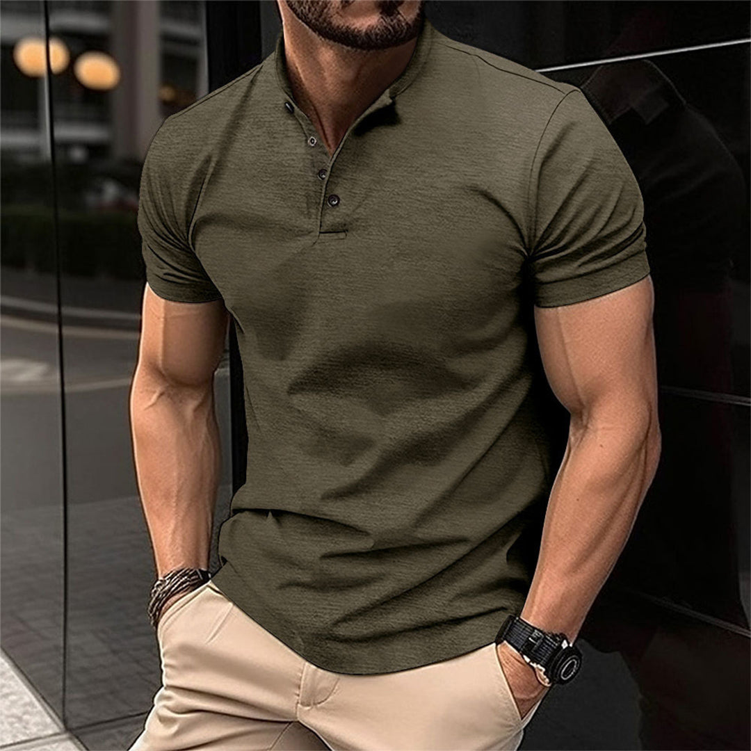 Versatile men's Marcus polo, a refined casual shirt for stylish everyday and smart casual looks.