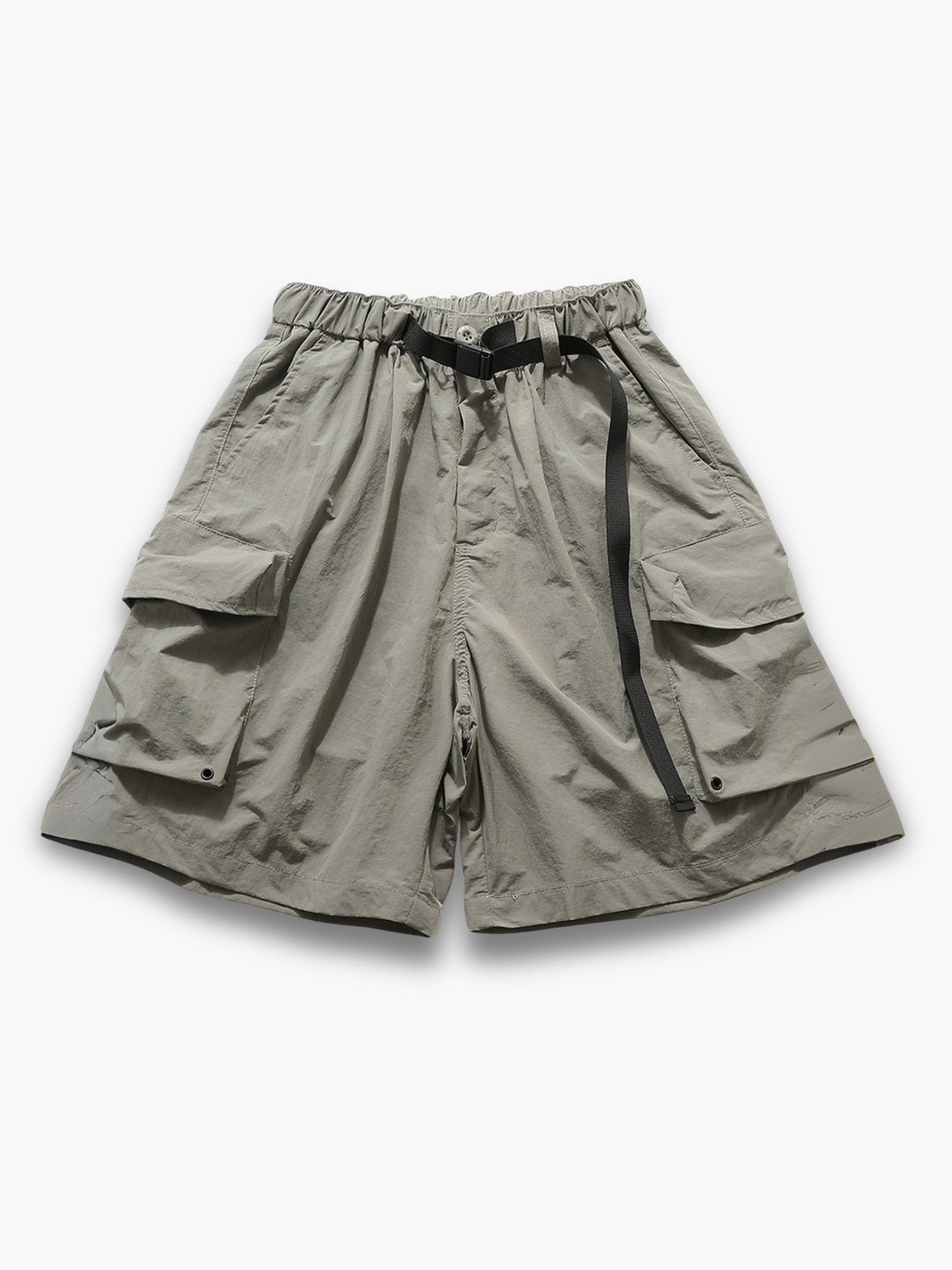 Durable men's outdoor cargo shorts, relaxed fit with elastic waist and integrated belt for ultimate comfort & function.