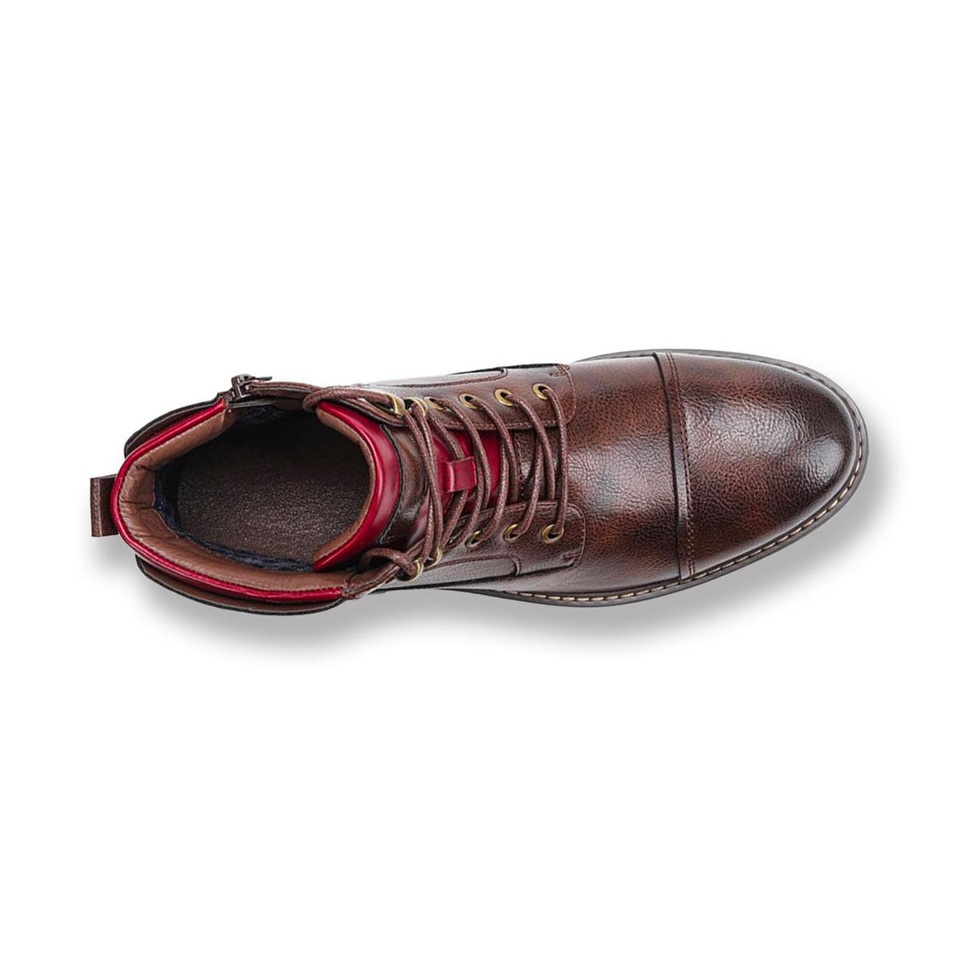 Comfortable men's lace-up ankle cowboy boots, durable and perfect for work or stylish everyday wear.