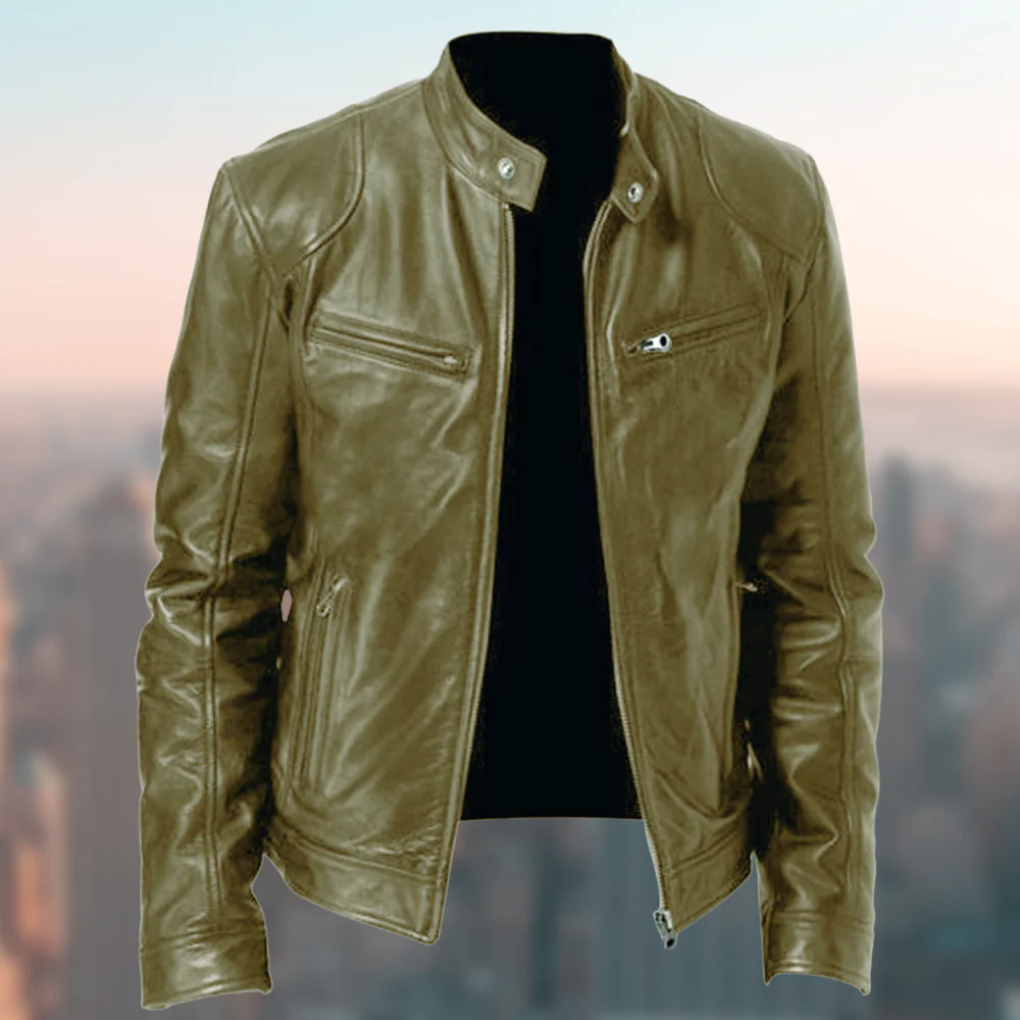 Versatile men's sleek urban jacket. Polished, functional outerwear with a tailored fit for sophisticated everyday style.
