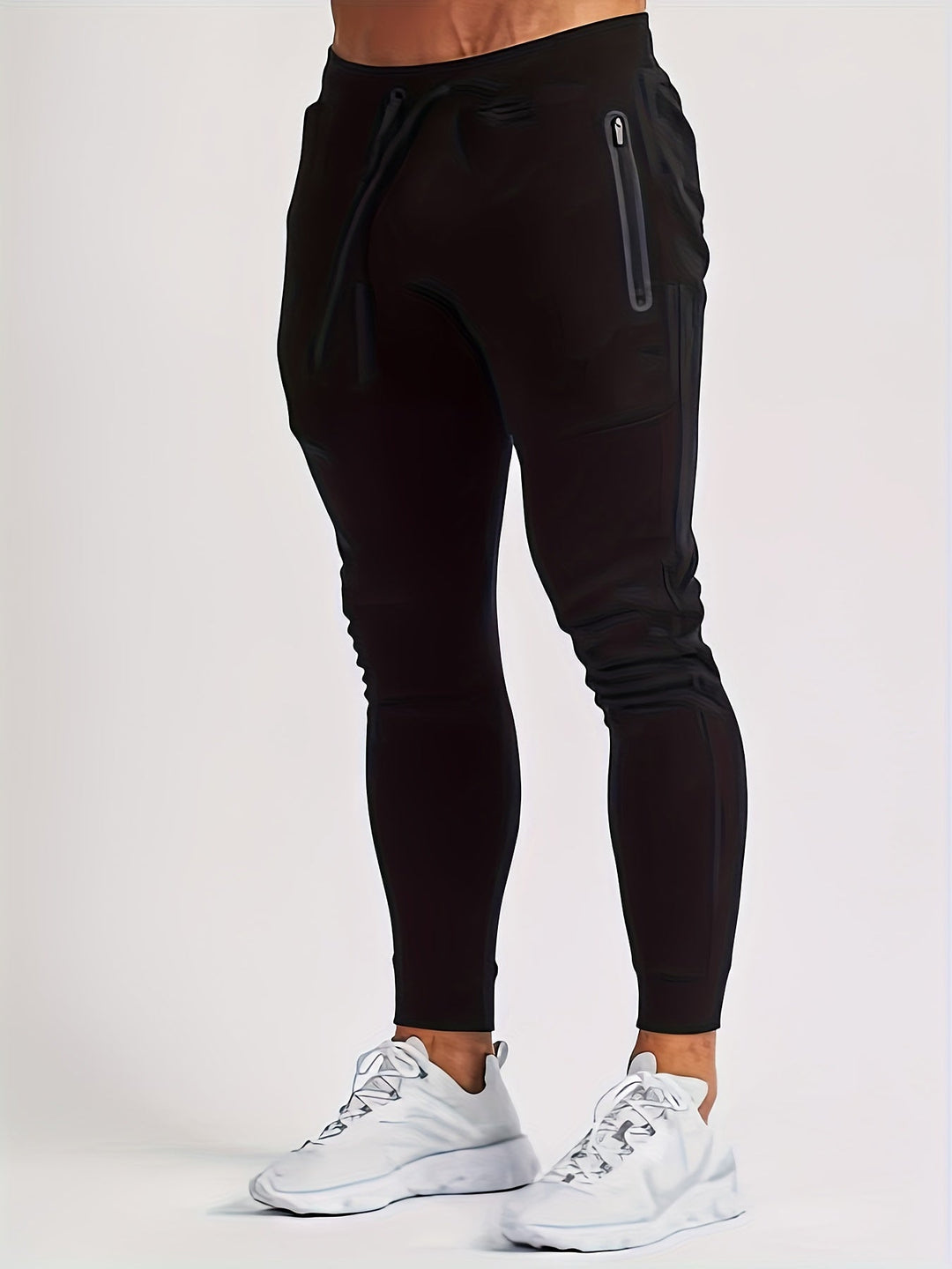 Modern men's casual pants, slim fit joggers designed for style & comfort.