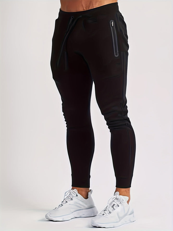 Modern men's casual pants, slim fit joggers designed for style & comfort.