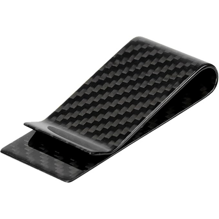 Elegant men's stainless steel card holder and money clip, a great gift for him. Slim and professional.