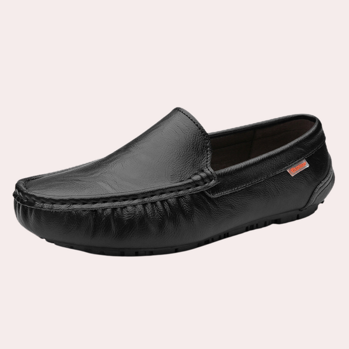 Versatile men's slip-on loafers. Perfect professional work shoes, comfortable for office and smart casual wear.
