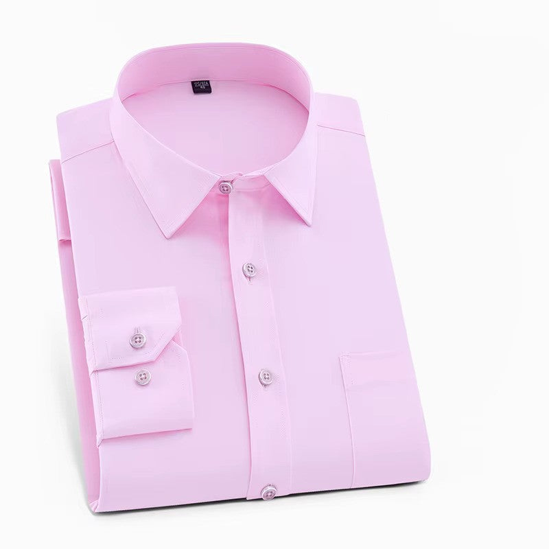 Men's dress shirt featuring flexible stretch fabric for ultimate comfort in a smart casual style.