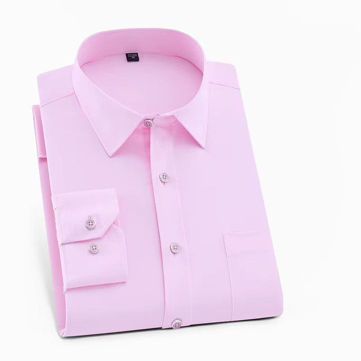 Men's dress shirt featuring flexible stretch fabric for ultimate comfort in a smart casual style.