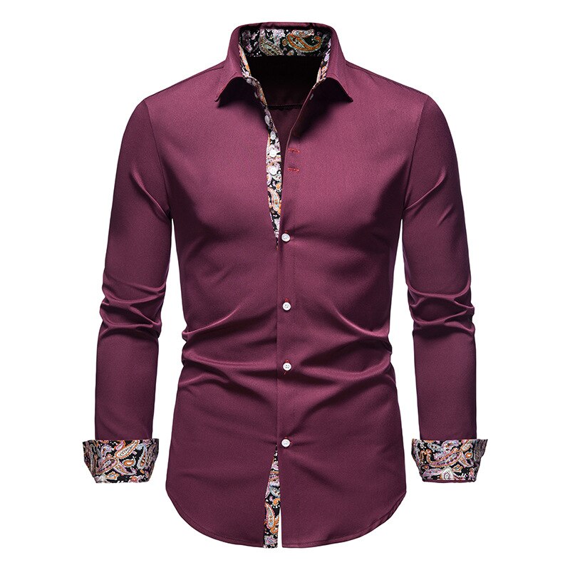 Versatile men's long sleeve dress shirt, perfect for formal wear, professional office attire, and stylish events.