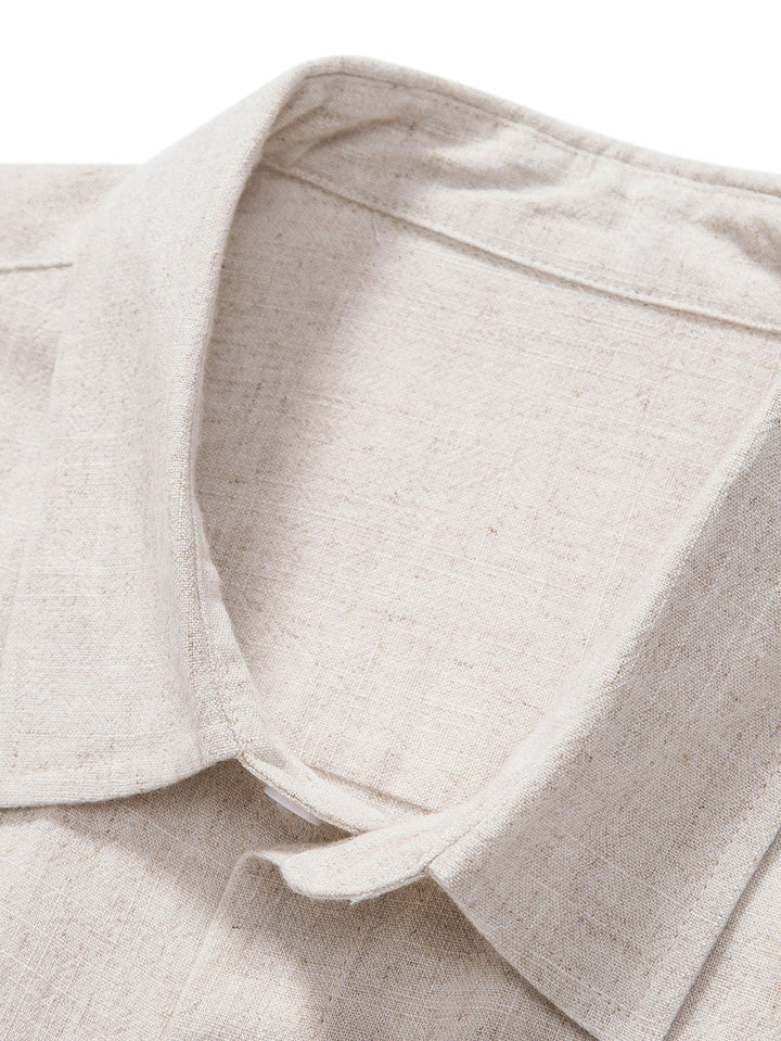 Lightweight men's shirt shorts set. Perfect casual wear for summer, beach, or resort vacations.