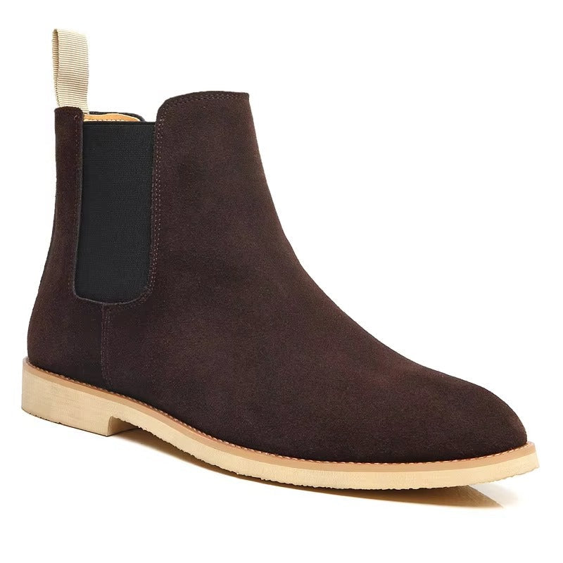Men's versatile slip-on Chelsea ankle boots, ideal for casual, dress, or office wear.